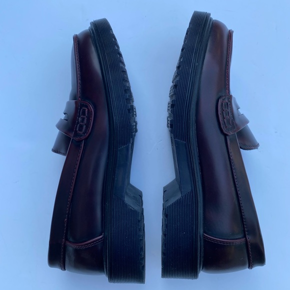 Electric karma penny lane Loafers red wine burgundy color, women’s size 6 - Picture 6 of 12